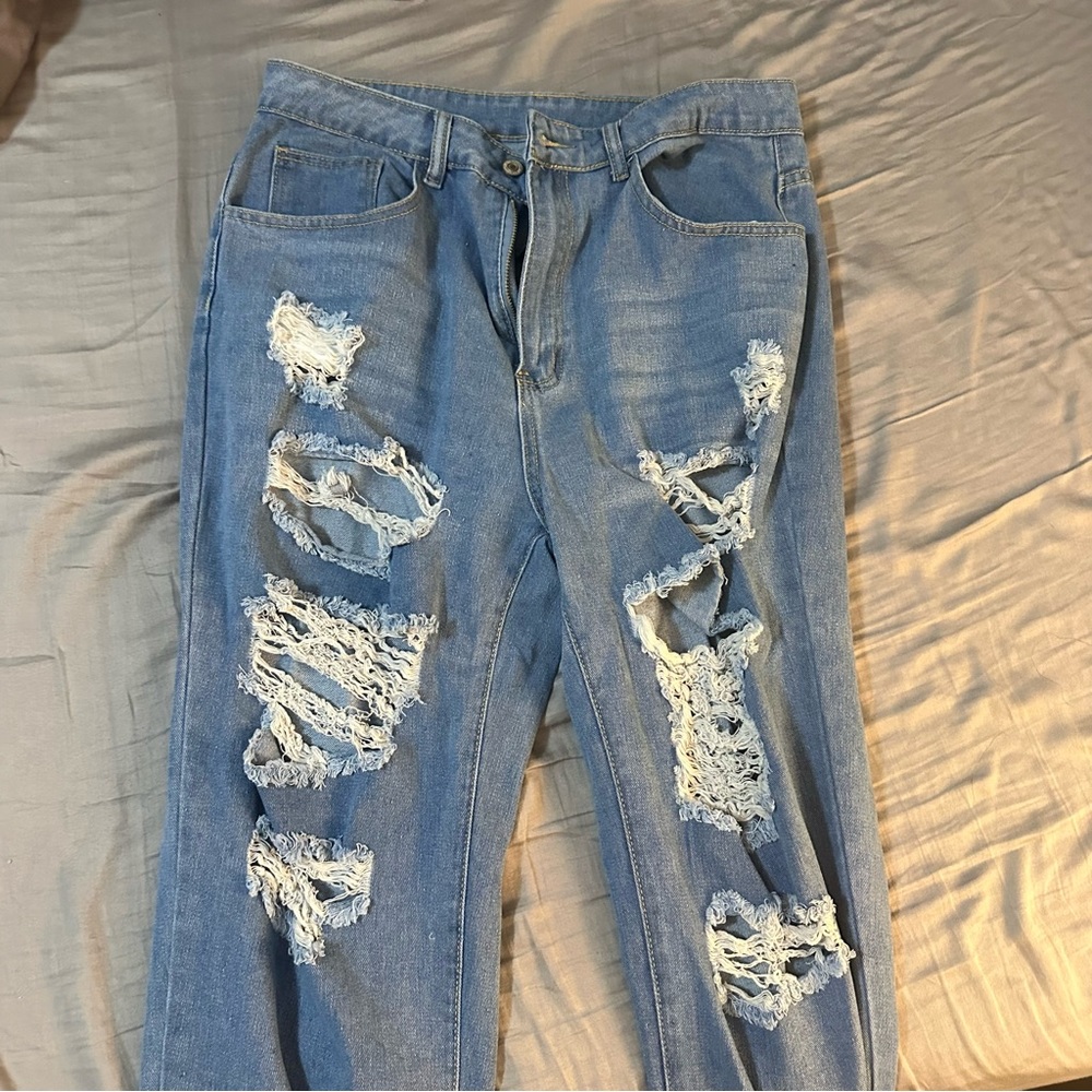 Jogger Jeans Distressed